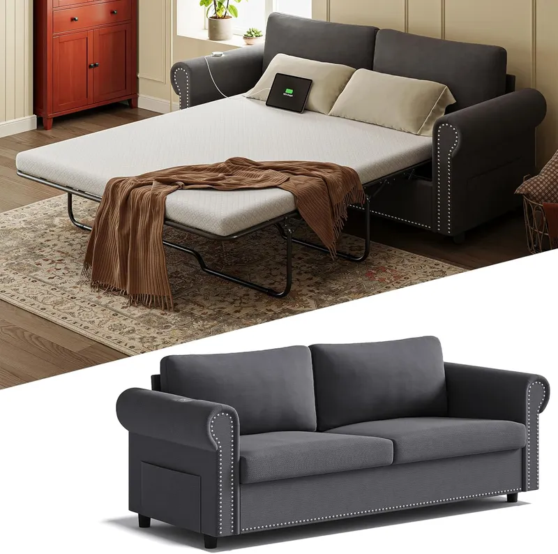 TROMIRY Queen Pull Out Sofa Bed